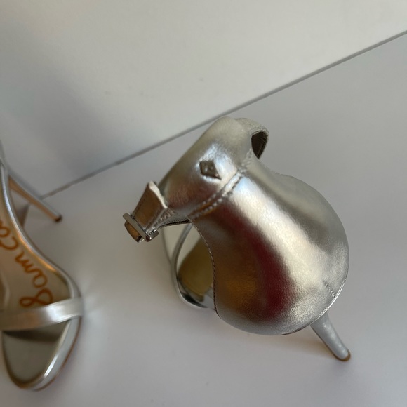 Sam Edelman Eleanor SILVER High Heels Sandals Women's Size 11 - Picture 5 of 8
